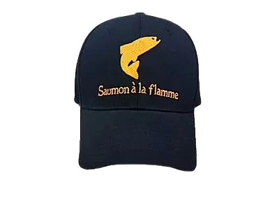 Casquette Saumon à la flamme