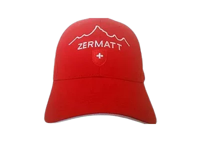 Casquette Zermatt rouge