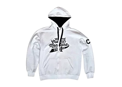 Hoodie Cran Montana blanc